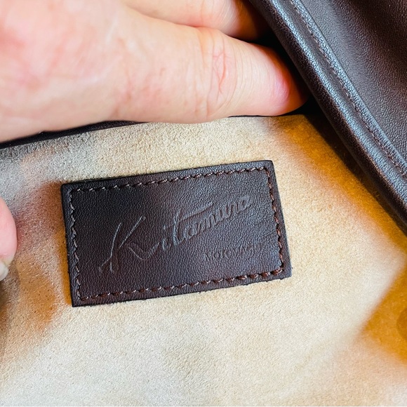 Kitamura Japanese brown leather handbag - Picture 5 of 5